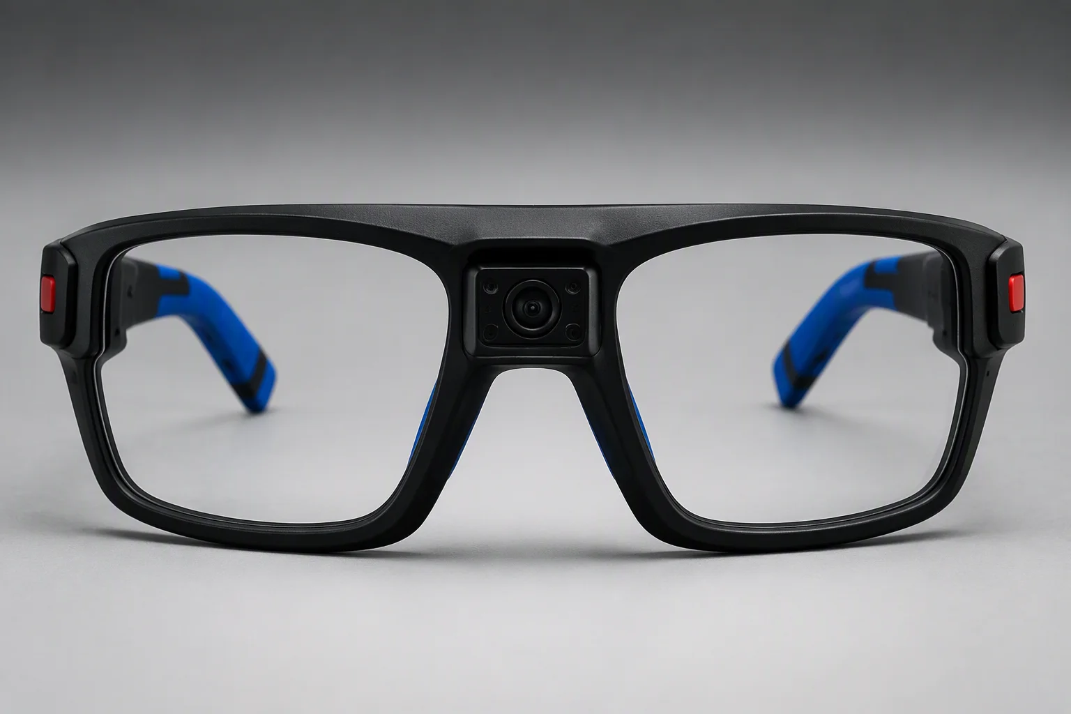 Assistive safety smart glasses with OCR camera